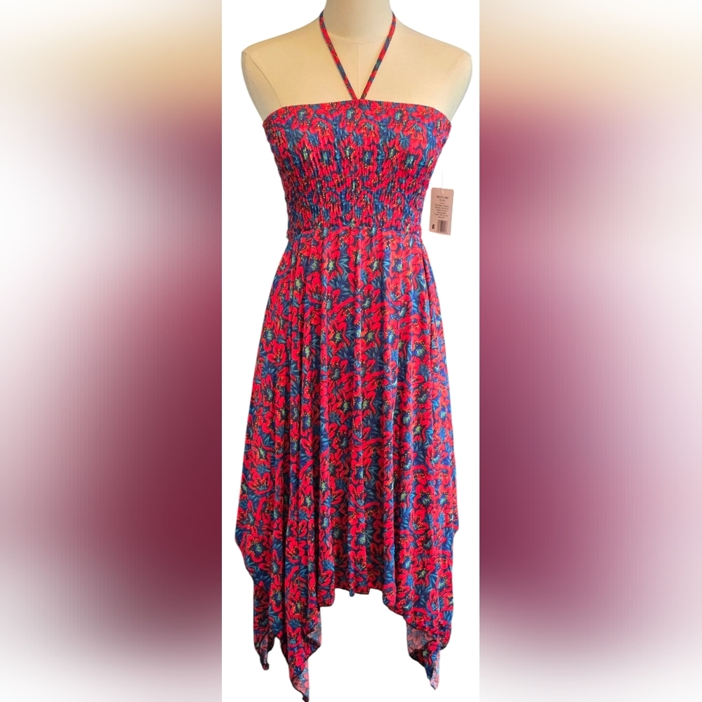 🌞FC~Halter Neck/Strapless Floral Dress